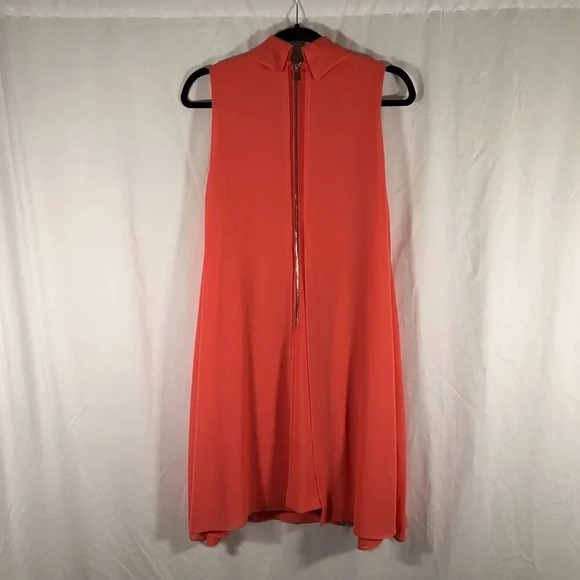 Vince Camuto Knee Length Dress Women's 4 Pink Zip Back Sleeveless - Picture 5 of 7